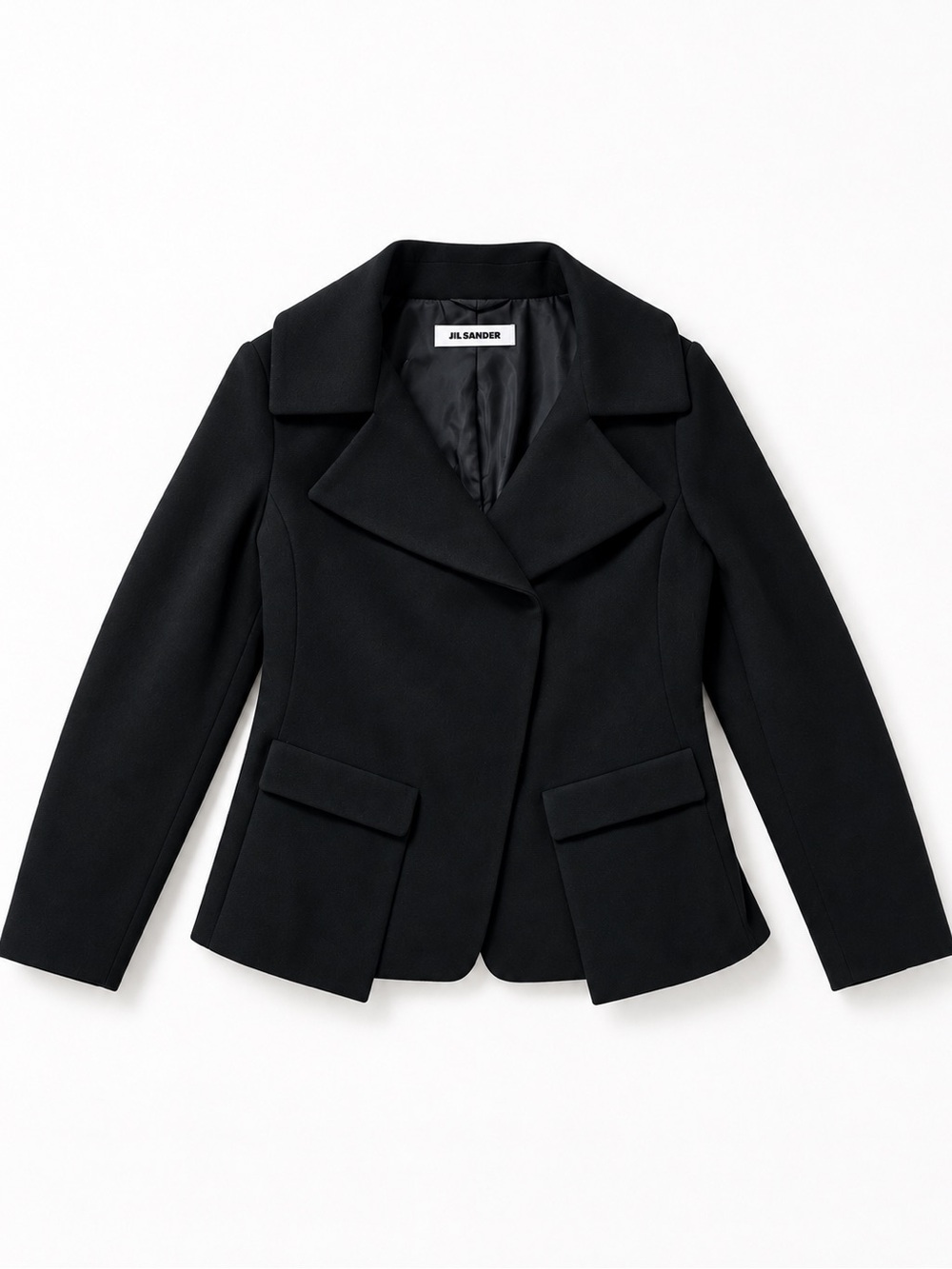 JIL SANDER freeman jacket moto AW 2010 wool angora cashgora size 40 / US 10